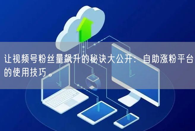 让视频号粉丝量飙升的秘诀大公开：自助涨粉平台的使用技巧。