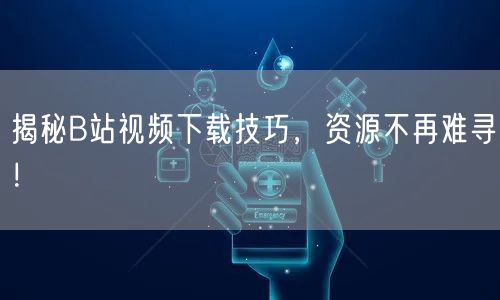 揭秘B站视频下载技巧，资源不再难寻！