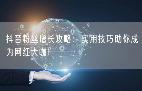 抖音粉丝增长攻略：实用技巧助你成为网红大