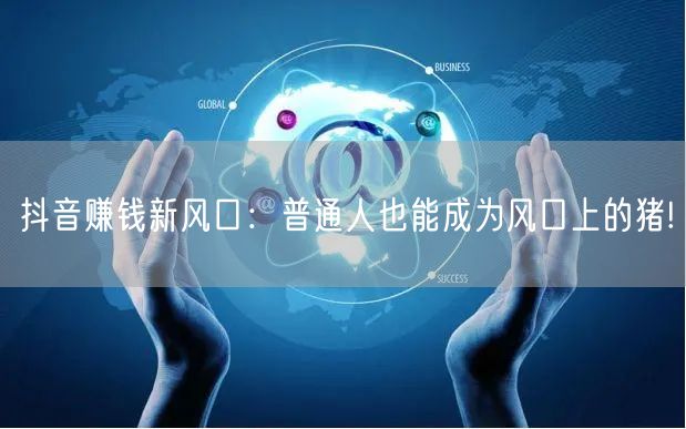 抖音赚钱新风口：普通人也能成为风口上的猪!