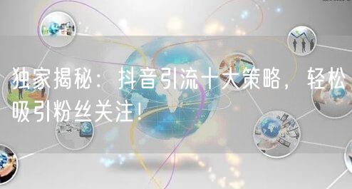 独家揭秘：抖音引流十大策略，轻松吸引粉丝