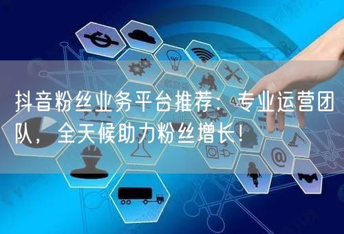 抖音粉丝业务平台推荐：专业运营团队，全天候助力粉丝增长！