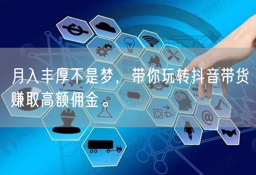 月入丰厚不是梦，带你玩转抖音带货赚取高额